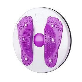 1pc Waist Twisting Machine (Fit Up To 70kg); Rotating Disc; Abdomen Turntable For Lose Weight Fitness Equipment - Purple