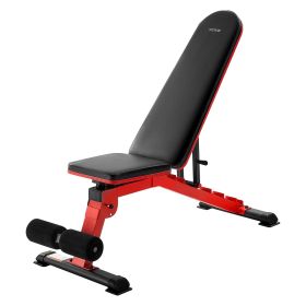 Weight Bench Sit up Bench for Home Gym Strength Training Adjustable Foldable - Heavy-Duty Professional Type