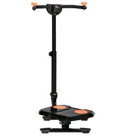 Foldable Ab Twister, Height Adjustable Twist Board with LCD Monitor, for Total Body Toning Workout - default