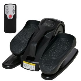 Under Desk Elliptical Foot Pedal Exerciser with Adjustable Speed Remote LCD - default
