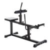 Steel Seated Calf Raise Machine Adjustable Leg Press Strength Training Gym Black - Black