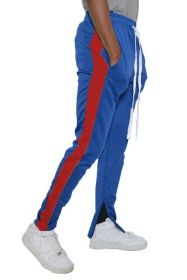 SINGLE STRIPE TRACK PANTS - ROYAL RED - S