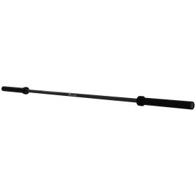 7.2ft Weight Bar, Olympic Bar with Rotating Sleeves, Non-Slip Knurling Grip, 1500lbs Weight Capacity, Black - Black
