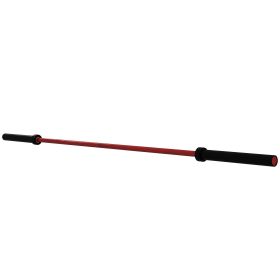 7.2ft Weight Bar, Olympic Bar with Rotating Sleeves, Non-Slip Knurling Grip, 1500lbs Weight Capacity, Red - Red