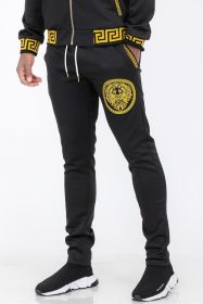 Black and Gold Detail Track Pants - Black - 30