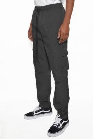PEACOCK IRIDESCEINT JOGGER PANTS - Black - XL