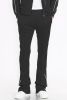 Mens Side Pipe Stacked Flare Pants - Black - 2XL