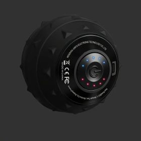 Electric Deep Tissue Massage Ball – Multi-Speed Vibrating Roller for Fascia Release & Muscle Relaxation - Black