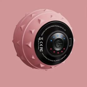 Electric Deep Tissue Massage Ball – Multi-Speed Vibrating Roller for Fascia Release & Muscle Relaxation - Pink