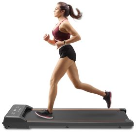 Walking Pad Under Desk Treadmill, LED Display and Remote Control Portable Treadmill for Home and Office, 2.5HP 265LBS - as Pic