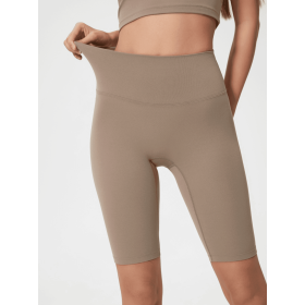 JupiterGear High-Rise Long Shorts - Mocha - 4
