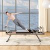 Pilates core bed, foldable home high quality, yoga studio same commercial fitness equipment, black - as Pic