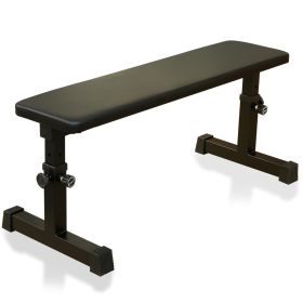 THE Flat Weight Bench for Strength Training W/ 5-Level Adjustable Height - as Pic