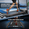 OBENSKY Treadmill with Adjustable Incline Folding Treadmill for Home 2.5 HP 12 Preset for Home Use 7.5 mph Range - Black