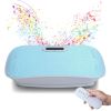 Full Body Vibration Platform Crazy Fitness Massage 10-Frequency Weight Loss & Fat Burner Shaking Machine For Unisex Blue - Blue - ABS