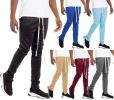 SOLID COLOR PLAIN BASIC TRACK PANTS - NAVY - S