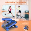 Home Office Exercise 330LBS Capacity Mini Stepper with Resistance Bands and LCD Monitor - as Pic