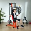 Chest Fly and Chest Press Machine for Back, Pectoral, Rear Deltoid and Shoulder Training, Red - Red