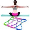 Foam Handle 8 Shape Elastic Band; Tension Band For Abdomen Waist Arm Leg Stretching; Fitness Training - Purple - Strong