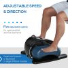 Under Desk Elliptical Foot Pedal Exerciser with Adjustable Speed Remote LCD - default