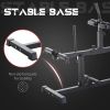 Steel Seated Calf Raise Machine Adjustable Leg Press Strength Training Gym Black - Black