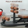 Foldable Sissy Squat Machine, Hip Thrust Machine with Push Up Stand, Multipurpose Glute Workout Equipment, Black - Black