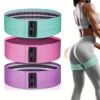 Yoga Resistance Band For Leg Thigh Hip Training, Elastic Pilates Stretch Belt For Women Home Gym Fitness Training - Green