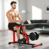 Adjustable Steel Seated Calf Raise Exercise Strength Training Gym Equipment, Red - Default Title