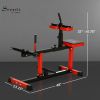 Adjustable Steel Seated Calf Raise Exercise Strength Training Gym Equipment, Red - Default Title