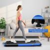 2.25HP 2 in 1 Folding Treadmill with APP Speaker Remote Control - Navy