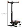 Foldable Ab Twister, Height Adjustable Twist Board with LCD Monitor, for Total Body Toning Workout - default