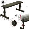 THE Flat Weight Bench for Strength Training W/ 5-Level Adjustable Height - as Pic