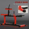 Adjustable Steel Seated Calf Raise Exercise Strength Training Gym Equipment, Red - Default Title