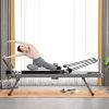 Pilates core bed, foldable home high quality, yoga studio same commercial fitness equipment, black - as Pic