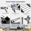 Pilates core bed, foldable home high quality, yoga studio same commercial fitness equipment, black - as Pic
