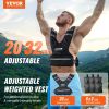 VEVOR 20-32lb Adjustable Weighted Vest for Men Women Strength Training Running - Yes - 32 lbs