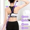 Foam Handle 8 Shape Elastic Band; Tension Band For Abdomen Waist Arm Leg Stretching; Fitness Training - Pink - Strong