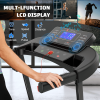 OBENSKY Treadmill with Adjustable Incline Folding Treadmill for Home 2.5 HP 12 Preset for Home Use 7.5 mph Range - Black