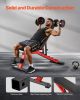 Weight Bench Sit up Bench for Home Gym Strength Training Adjustable Foldable - Heavy-Duty Professional Type