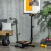 Foldable Ab Twister, Height Adjustable Twist Board with LCD Monitor, for Total Body Toning Workout - default