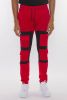 COLOR BLOCK CARGO TRACK PANT - black lime - 2XL