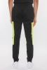 COLOR BLOCK CARGO TRACK PANT - black lime - 2XL