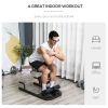 3 in 1 Padded Push Up Sit Up Squat Machine, Home Gym Fitness Equipment, Black - Black