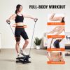 Stair Stepper for Exercise at Home Hydraulic Mini Stepper with Resistance Band - Up and Down Motion - No