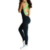 Women Sports YOGA Workout Gym Fitness Jumpsuit - Green - XXL