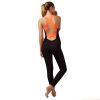 Women Sports YOGA Workout Gym Fitness Jumpsuit - Orange - XXL