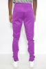 SLIM FIT SINGLE STRIPE TRACK PANT - PURPLE WHITE - S