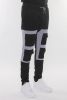 COLOR BLOCK CARGO TRACK PANT - black lime - 2XL