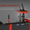 Adjustable Steel Seated Calf Raise Exercise Strength Training Gym Equipment, Red - Default Title