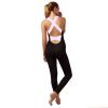 Women Sports YOGA Workout Gym Fitness Jumpsuit - Pink - XXL
